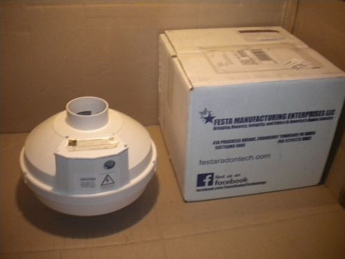 Festa Prowler Radon Mitigation Fan 3&#034; 163cfm 2.7&#034; for tighter soils GP301