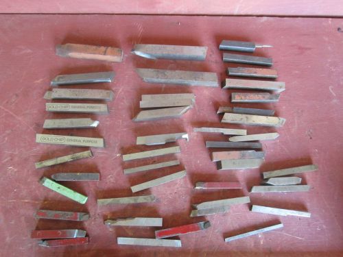 Lot of 46 Miscellaneous Lathe Cutting Tool Bits Mo-Max Gold Chip Other