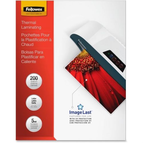 Fellowes bulk laminating pouch packs, 9-1/2 x 11, clear, 3mil 200/pk for sale
