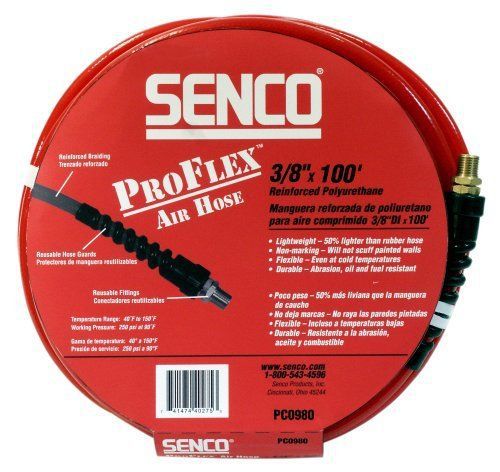 NEW Senco PC0980 3/8 Inch by 100 foot Proflex Air Hose FREE SHIPPING