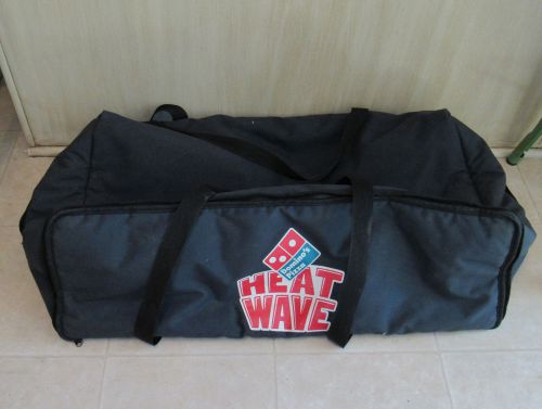 DOMINO&#039;S Pizza HEAT WAVE Navy Blue Thermal Insulated DELIVERY Carry Bag HUGE!!!