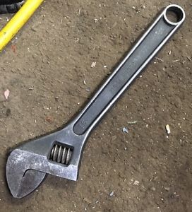 Proto usa 15&#034; adjustable crescent wrench 715-sl mechanic machinist plumber tool for sale