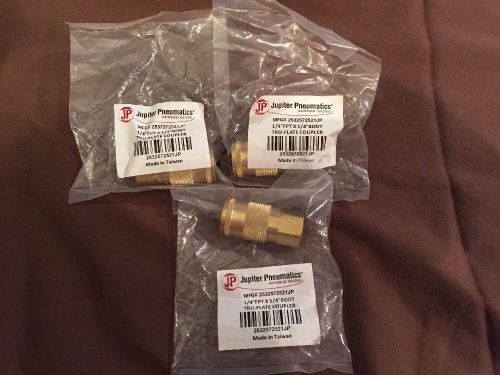 New 1/4 fpt x 1/4 body tru-flate coupler air hose fitting lot of 3! for sale