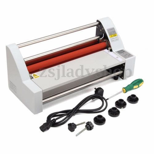 220V 50Hz 13&#039;&#039; Four Rollers Hot and Cold Roll A3 Laminator Laminating Machine