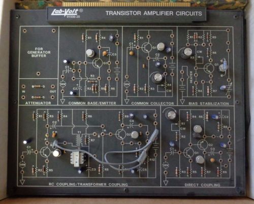 Lab Volt 91006-20 Transistor Amplifier Circuits Trainer Board AS-IS UNTESTED