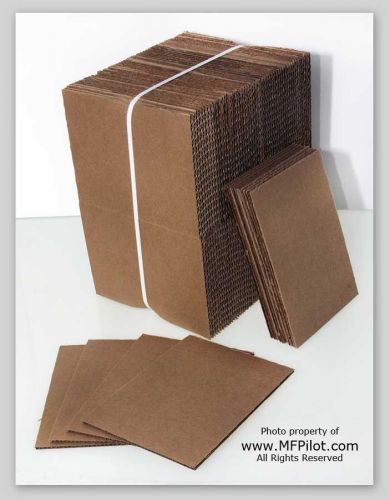 5&#034; x 7&#034; corrugated shipping pads - 100+ piece bundle - new - free shipping for sale