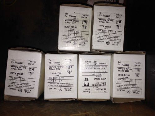 GENERAL ELECTRIC TC2228S TUMBLER SWITCH 91523 LOT of 6 NEW IN BOX