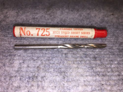 CLEVELAND NO. 725 CARBIDE TIPPED HS SHORT SERIES STRAIGHT SHANK DRILL BITS