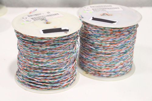 Lot of (2) lucent 105597447 1000&#039; cross connect wire 3p 24awg ccw-f w-bl/bl-w for sale