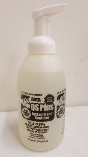 Aero QS Plus 18 oz Instant Hand Sanitizer w/ Foaming Pump 12 Pack New