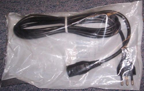 10 amp,250v detachabl power cord,c-13 connect,3 wire,black (italy/chile)-new-bin for sale