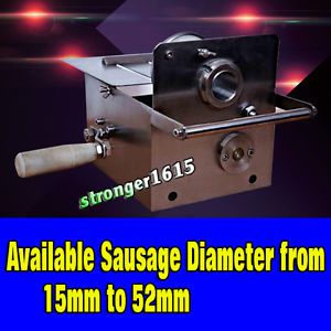 15-52mm sausage diameter,hand-rolling food steel tying/knotting sausage machine