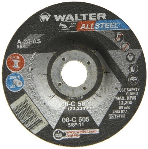 Walter Surface Technologies Walter Allsteel Versatile Grinding Wheel, Type 27,