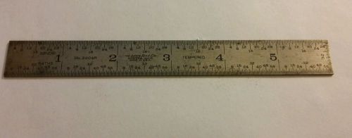 The lufkin rule co. saginaw michigan tempered ruler inches 8ths 16ths 32nds 64th for sale