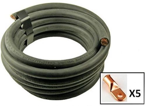 Crimp Supply Ultra-Flexible Car Battery/Welding Cable - 2/0 Gauge, Black - 15 -