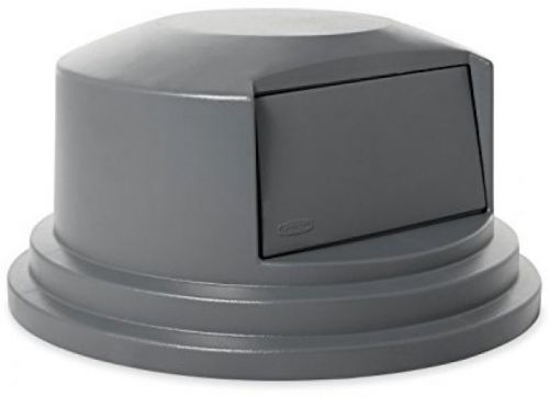 Rubbermaid Commercial FG265788GRAY Brute HDPE Round Dome Top, Gray