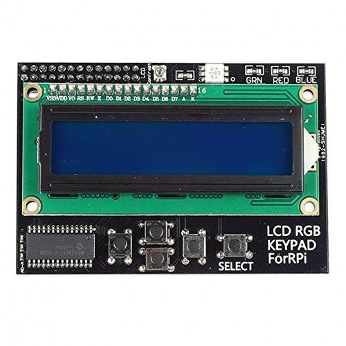 I2C IIC 1602 16x2 RGB LCD Display Shield Blue Backlight For Raspberry Pi B+/ B