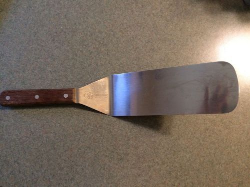 used Mundial spatula 8&#034; X 4&#034; wooden handle #4683