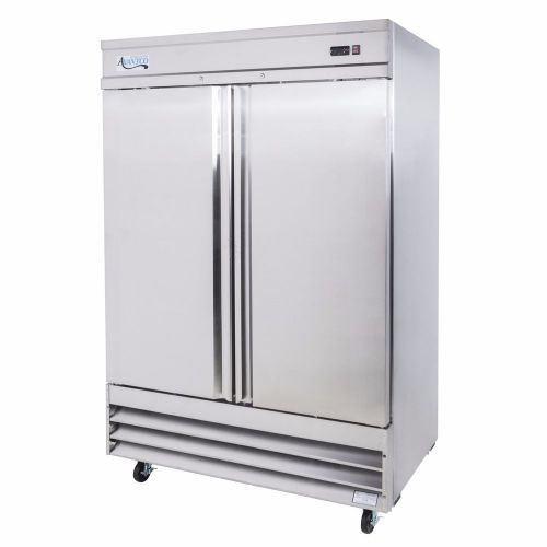 Commercial double / two door reach in refrigerator nsf approved etl us &amp; canada for sale