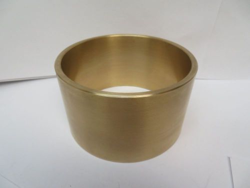 New no name brass bronze bushing 4&#034; id 4 3/8&#034; od 2 1/2&#034; width 3/16&#034; wall for sale
