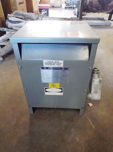 Square d sorgel 25s3h transformer, 25 kva, single phase (used) for sale