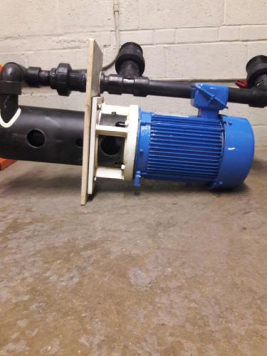 2&#034; Vertical pump 5 h.p. / Chemical resistant/chemical processing/  polypro/