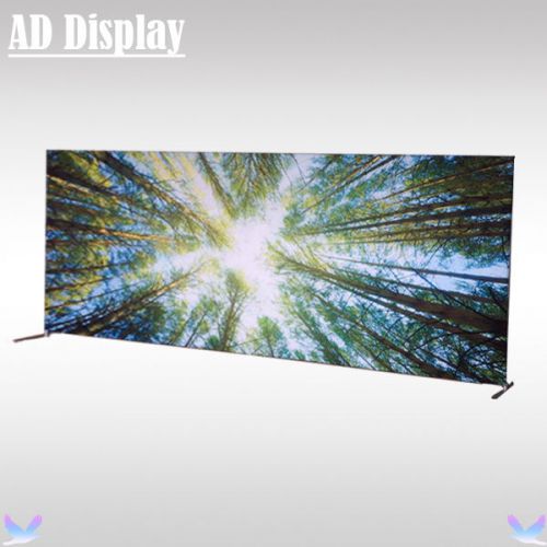 20ft*8ft Right Angle Straight Tension Fabric Wall With One Side Printed Banner