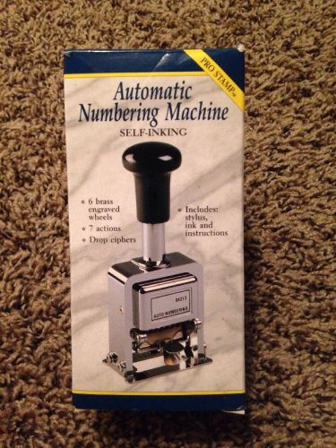 Rogers Automatic Numbering Machine With Ink Bottle And Stylus