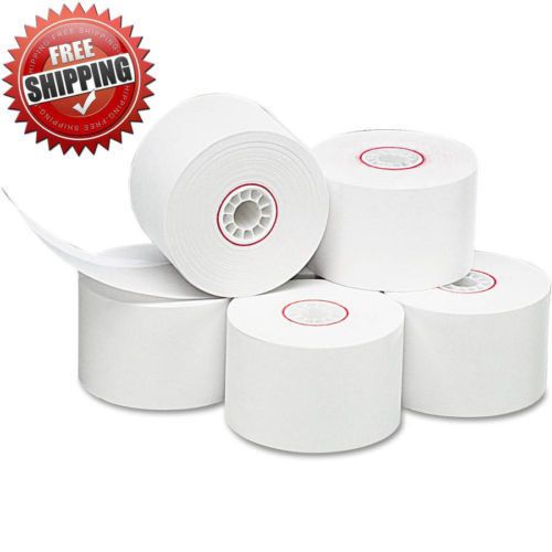 One-ply thermal cash register pos paper roll, white 10 pack 18996 44mm x 150&#039; for sale
