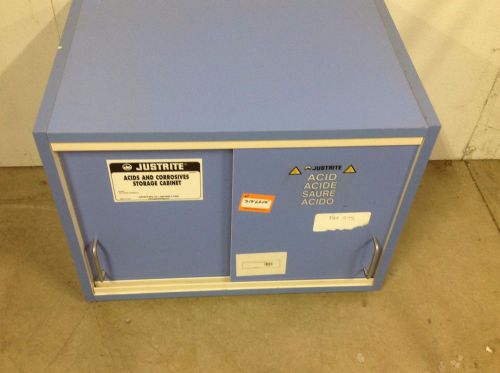 Justrite acid &amp; corrosives storage cabinet 24 x 16 x 18 for sale