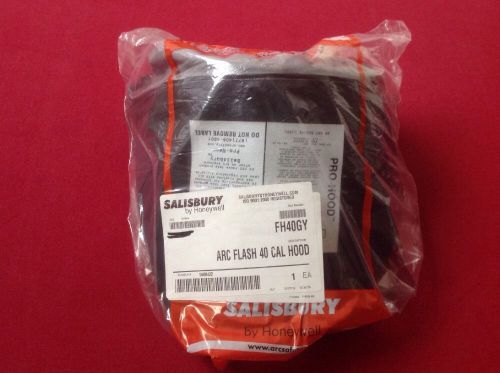 Salisbury arc flash protection hood fh40gy, 40cal *new* for sale
