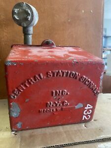 Vintage Fire Alarm Signal Box Central Station Inc. NYC