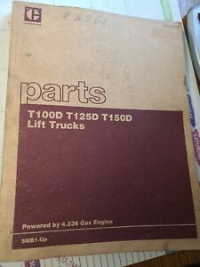 CAT CATERPILLAR Parts Manual T100D T125D T150D Lift Truck SERIAL 5MB1 - UP