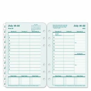 FranklinCovey Compact 100  Recycled Ring bound Weekly Planner Refill   Jul 2012