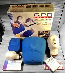 + CPR Prompt Manikins Adult Child Infant Set EMT Home Learning Training System +