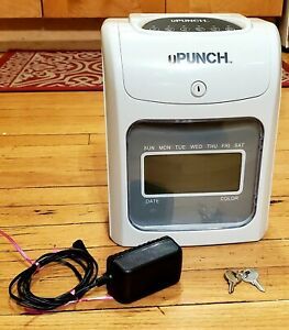 Upunch HN4000 Electronic Time Clock With Keys Time Attendance Terminal