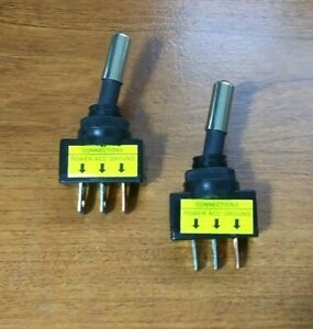2 Heavy Duty BBT Lighted Red LED 12 volt DC 20 amp Toggle Switches