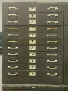 Cole steel cabinets with 11 drawers