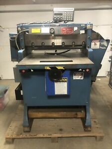 CHALLENGE 305 HBE PAPER CUTTER W/ Microcut Jr System.  3 Phase 230/460 Volts