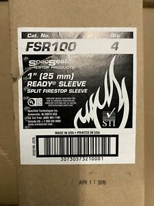(1) New SpecSeal FSR100 Ready Sleeve Firestop Sleeve and Split Sleeve 1&#034;D x 12&#034;L