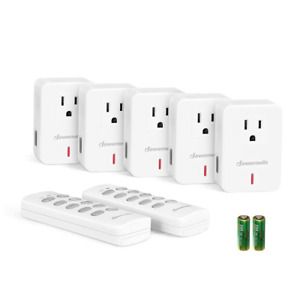 Remote Control Outlet Plug Wireless On Off Power Switch, Programmable Remote...