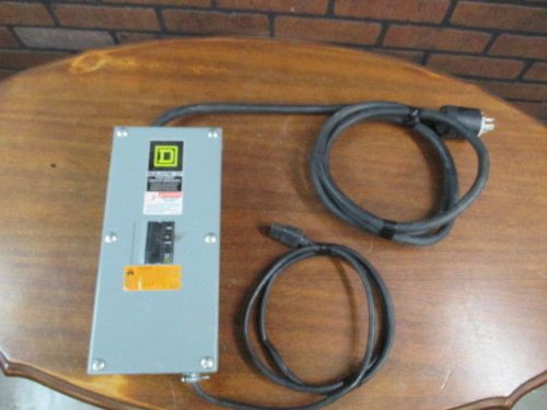 Portable square d enclosed circuit breaker 220v to 115v for sale