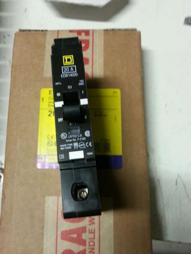 Square d edb14020 circuit breaker 20amp for sale