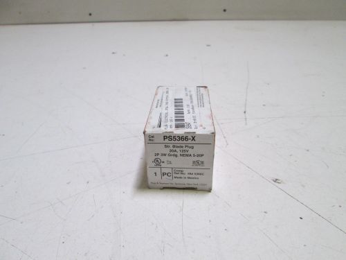 Pass &amp; seymour str. blade plug ps5366-x *new in box* for sale