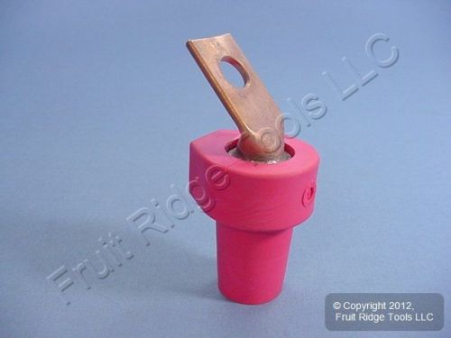 Leviton red 16 series cam female terminal angled taper nose 400a 600v 16f21-r for sale