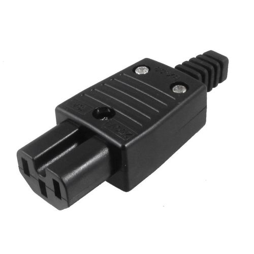 New black iec320 c15 female outlet socket power adapter connector ac 250v 10a for sale