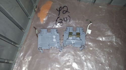Entrelec m4/6-5116 25 a, 600vac, 24-10awg, terminal block ... lot of 24 for sale