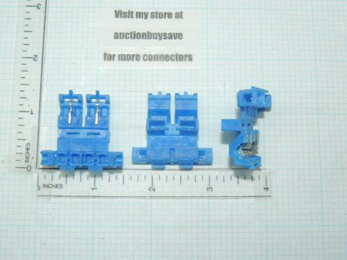 10 3M 972 Scotchlok Self-Stripping In-Line Blade Type Fuse Holder 18-14 Ga Blue