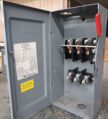 Cutler Hammer 100 amp 3P Safety Switch Type 1 Cat #DG323NGB