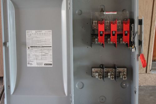 Murray 200 amp 600 volt 3 pole disconnect safety switch hhn364 for sale